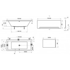 Ванна акриловая Ravak Formy 01 C881000000, 180*80 см