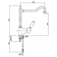 Смеситель Caprigo Adria Uno 02-023-crm